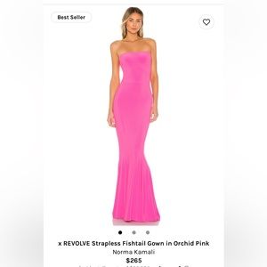 NWT Norma Kamali Orchid Pink Dress Size Medium